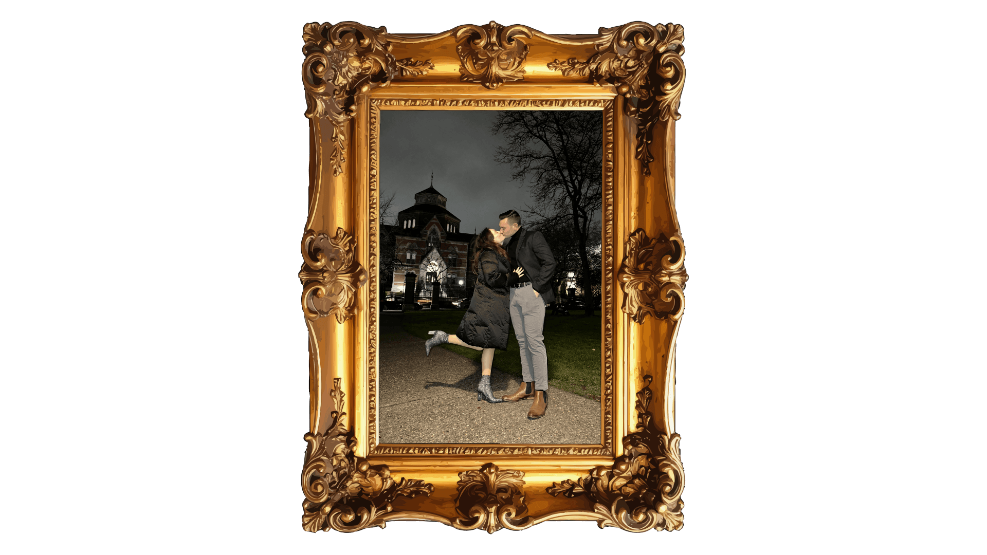 Framed photo